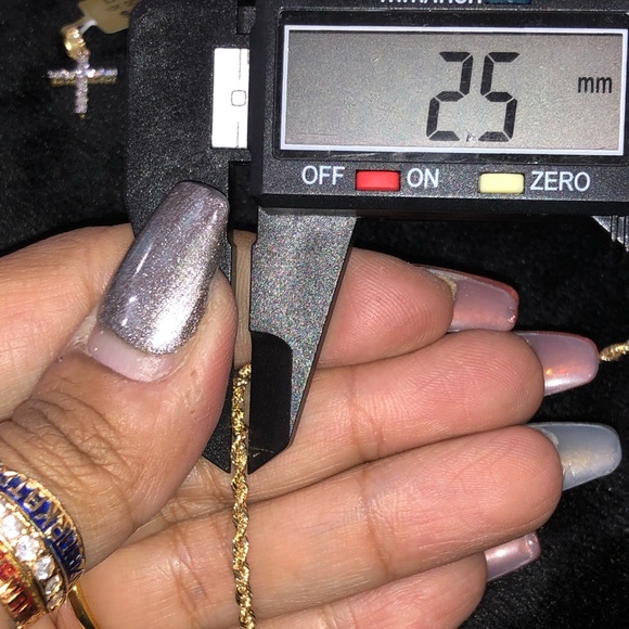 10k Solid Gold REAL Diamonds NOT CZ NOT PLATED WOW - Picture 6 of 9